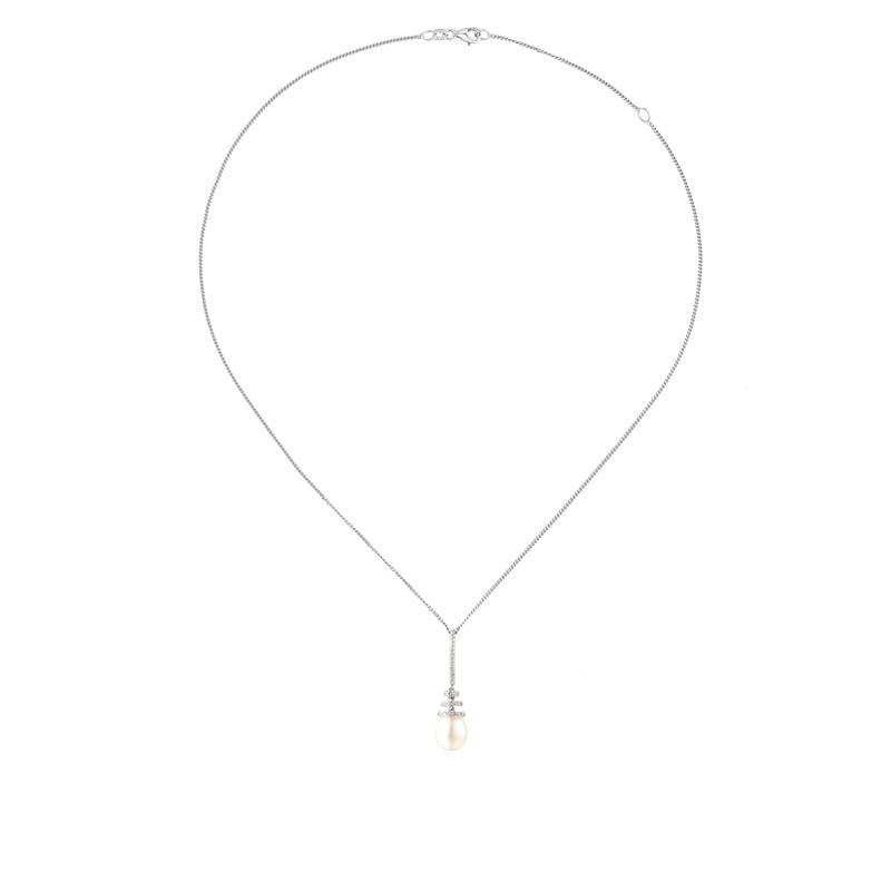 'Pure' Pearl Sterling Silver Necklace £99.50