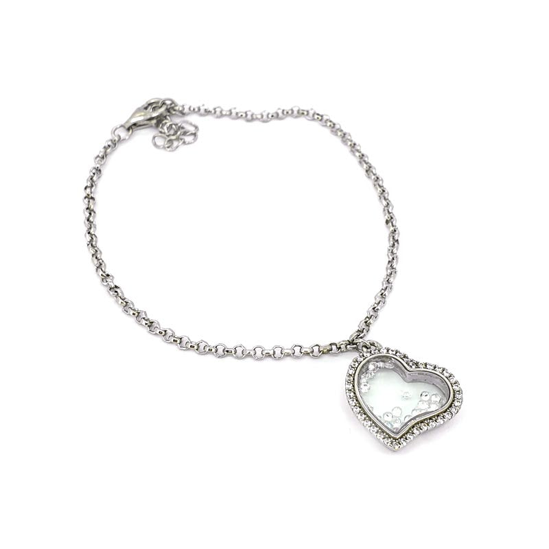 Simply Elegant Floating Heart Bracelet £55.00