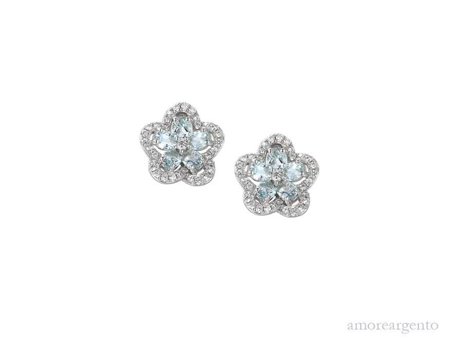 Camellia Aqua Earrings £139.00