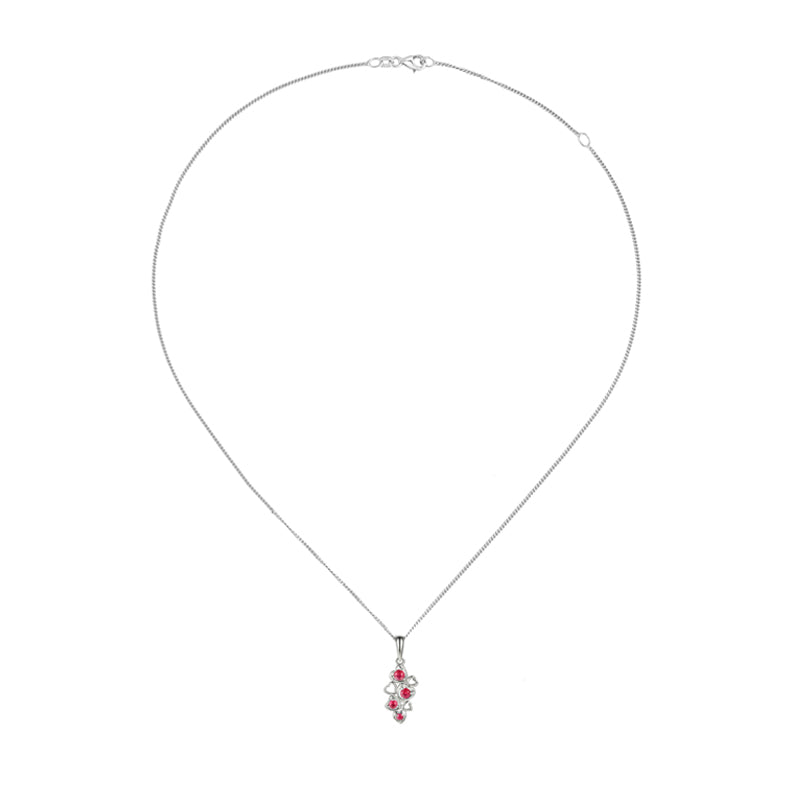 Ruby Love Hearts Necklace £99.50