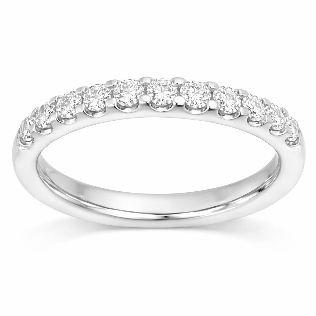Ella - 0.33ct Diamond Wedding Ring - Micro-Claw Set Eternity