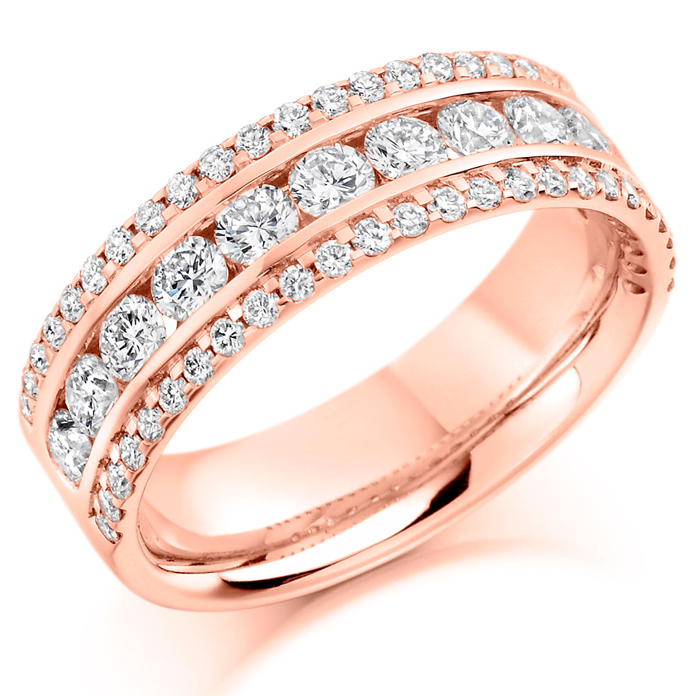 Olney - 1.35ct Diamond Wedding Ring - Vintage Design Eternity