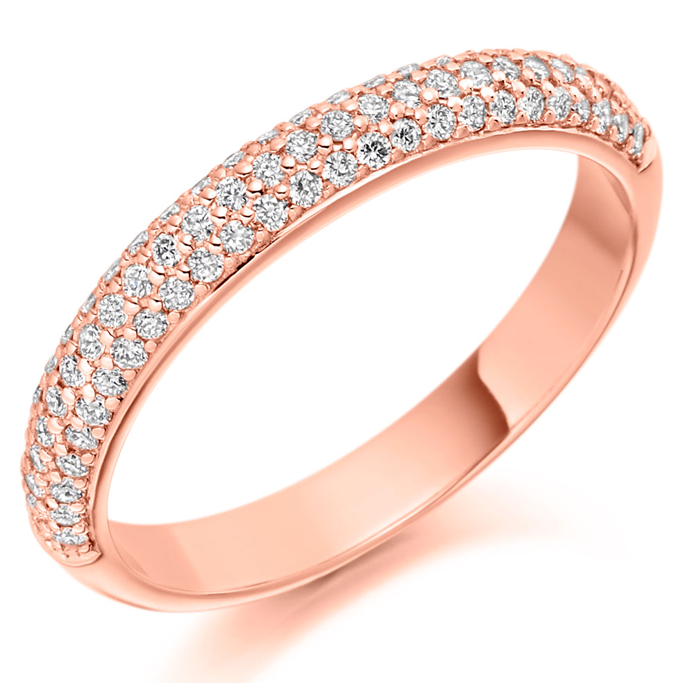 Valence - 0.40ct Diamond Wedding Ring - Pave Set Eternity