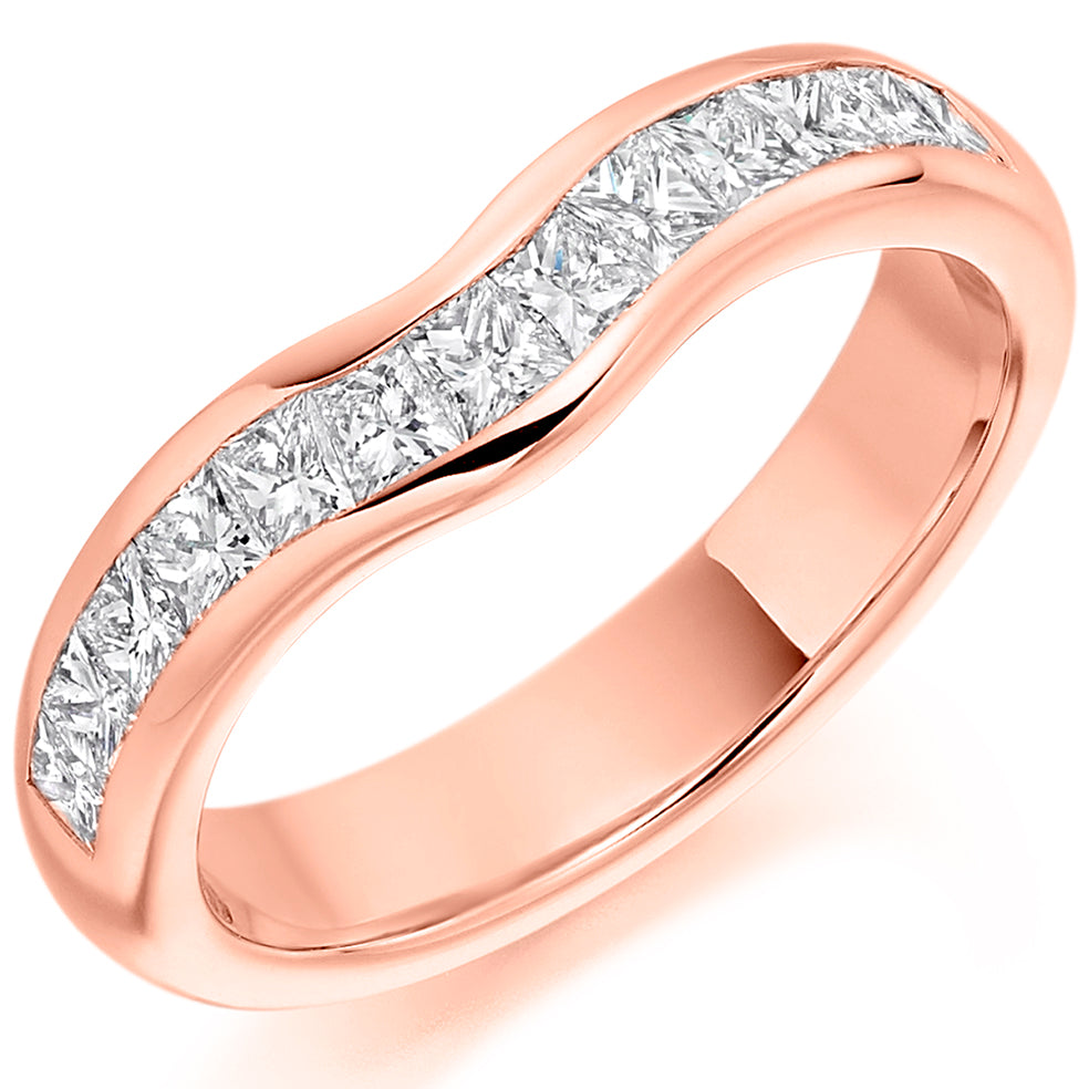 Yanis - 0.85ct Diamond Shaped Wedding Ring