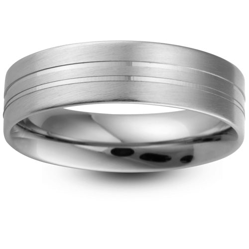 Oslo - 5mm Diamond Cut Wedding Ring