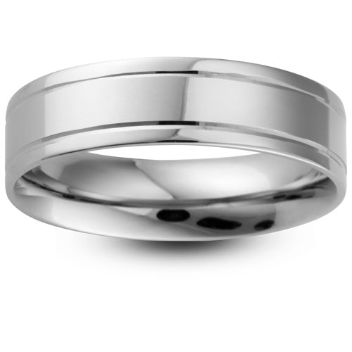 Acadia - 5mm Diamond Cut Wedding Ring
