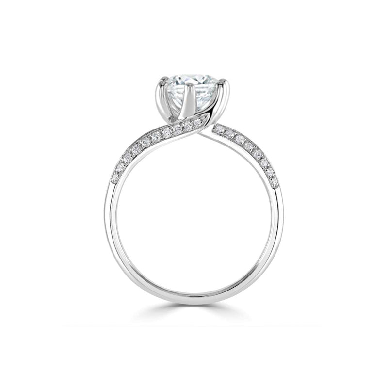 0.83ct Lab Grown IGI Certified Twist Platinum Engagement Ring £2250.00
