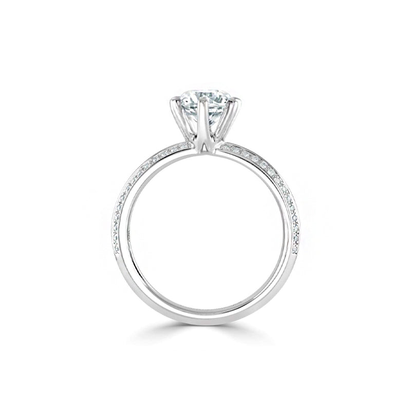 1.03ct Lab Grown IGI Certified 6 Claw Platinum Engagement Ring £2650.00