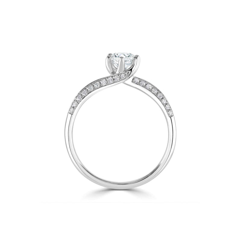 0.35ct Lab Grown IGI Certified Twist Platinum Engagement Ring £1910.00