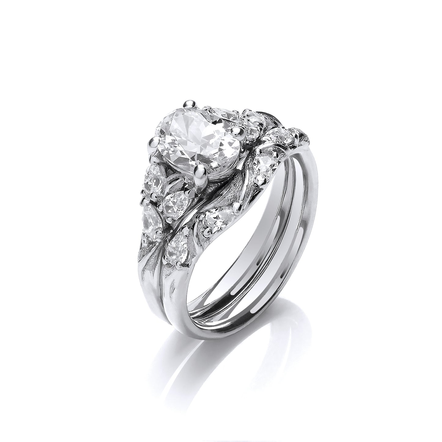 0.89ct Lab Grown Emerald Cut Diamond Engagement Ring £2200.00