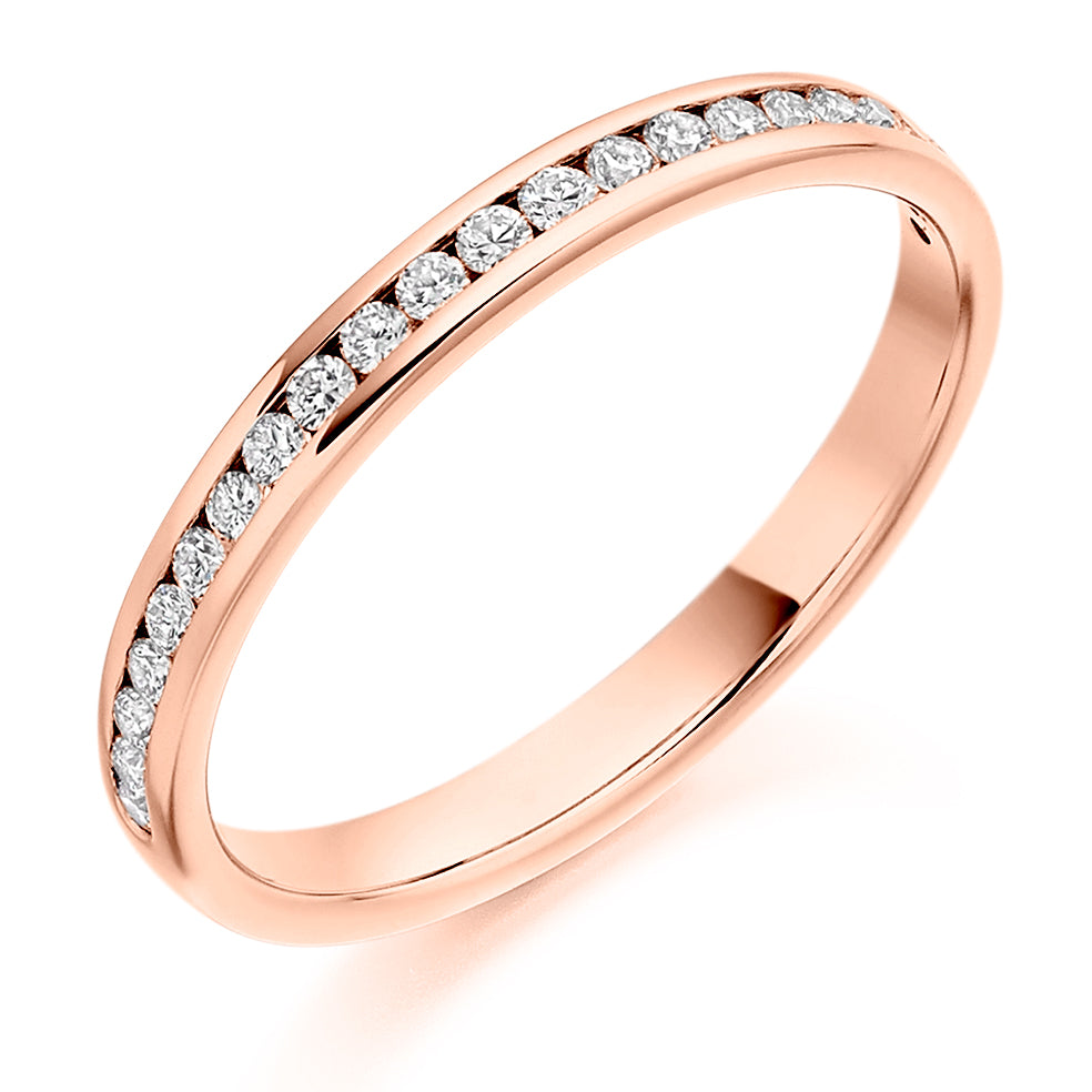 Olivia - 0.25ct Diamond Wedding Ring - Channel Set Eternity