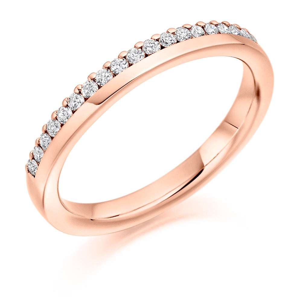 Basel - 0.20ct Diamond Wedding Ring - Micro-Claw Set Eternity
