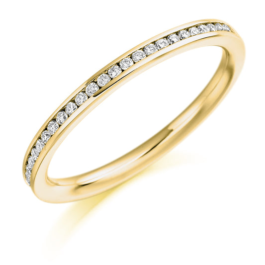 Aalia - 0.20ct Diamond Wedding Ring - Channel Set Eternity