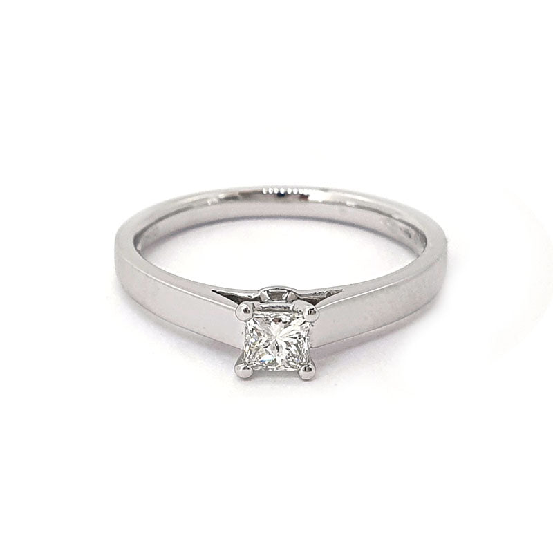 0.37ct Platinium Princess Diamond Ring £2490.00