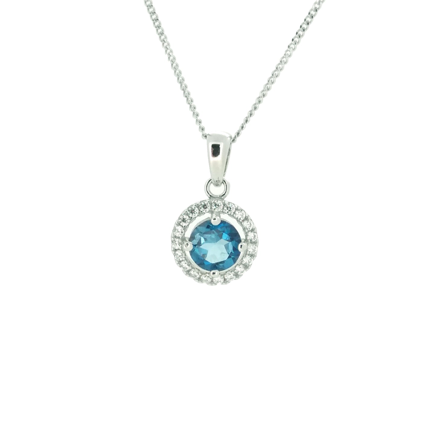 London Topaz & CZ Pendant £67.00