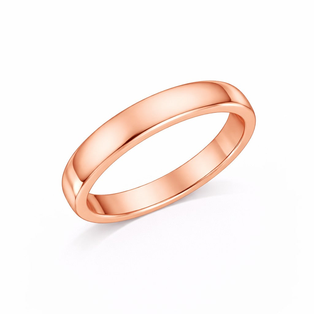 Court - 5mm Plain Polished Rounded Court Wedding Ring