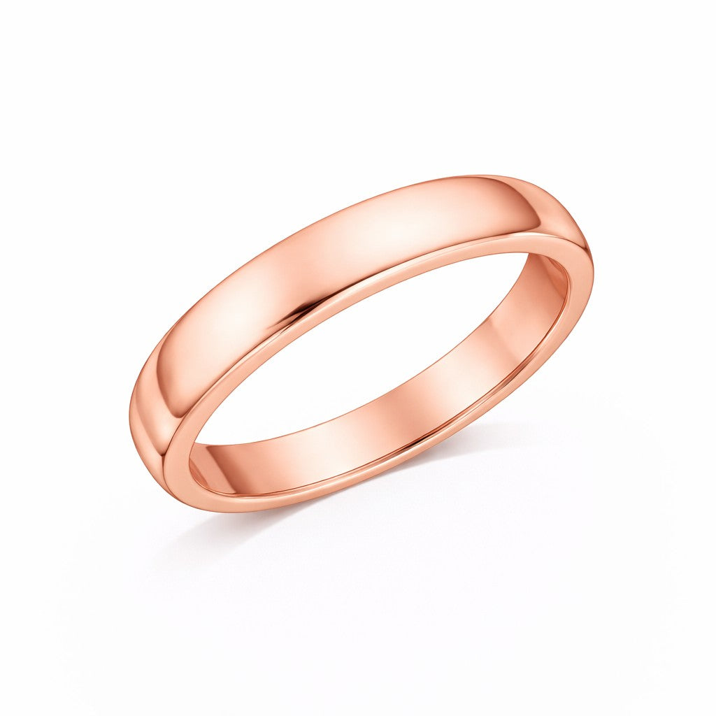 Court - 6mm Plain Polished Rounded Court Wedding Ring