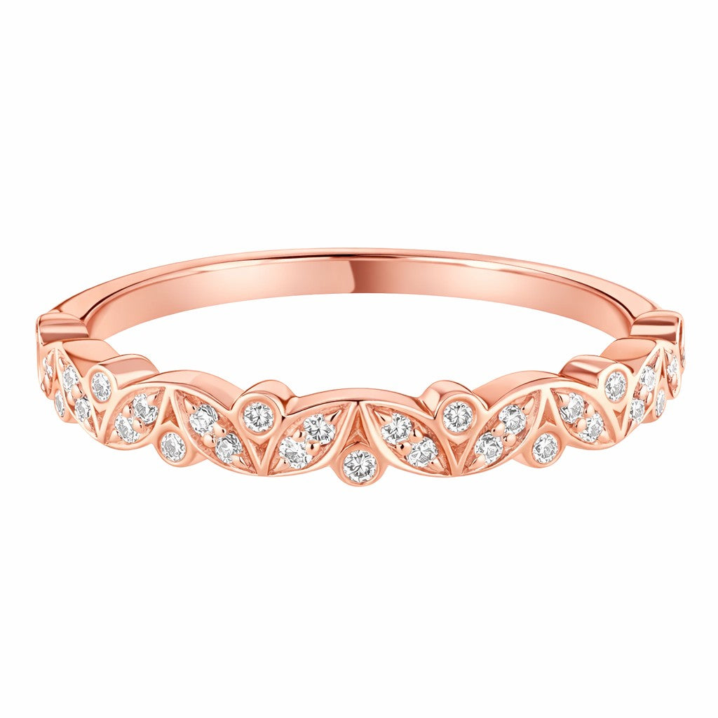 Luna - 0.15ct Diamond Wedding Ring - Decorative Eternity