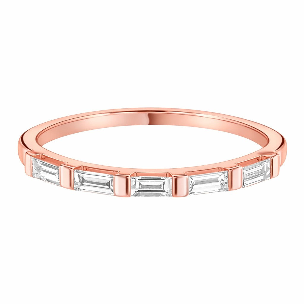 Delilah - 0.35ct Diamond Wedding Ring - Bar Set Eternity