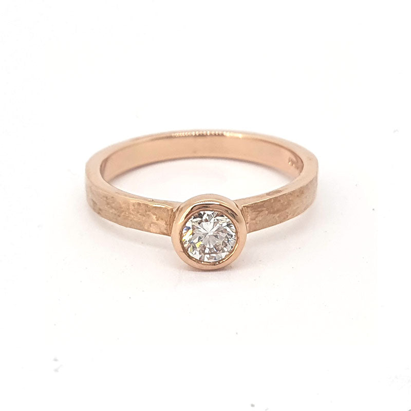 0.37ct Diamond 9ct Rose Gold Solitaire £1320.00