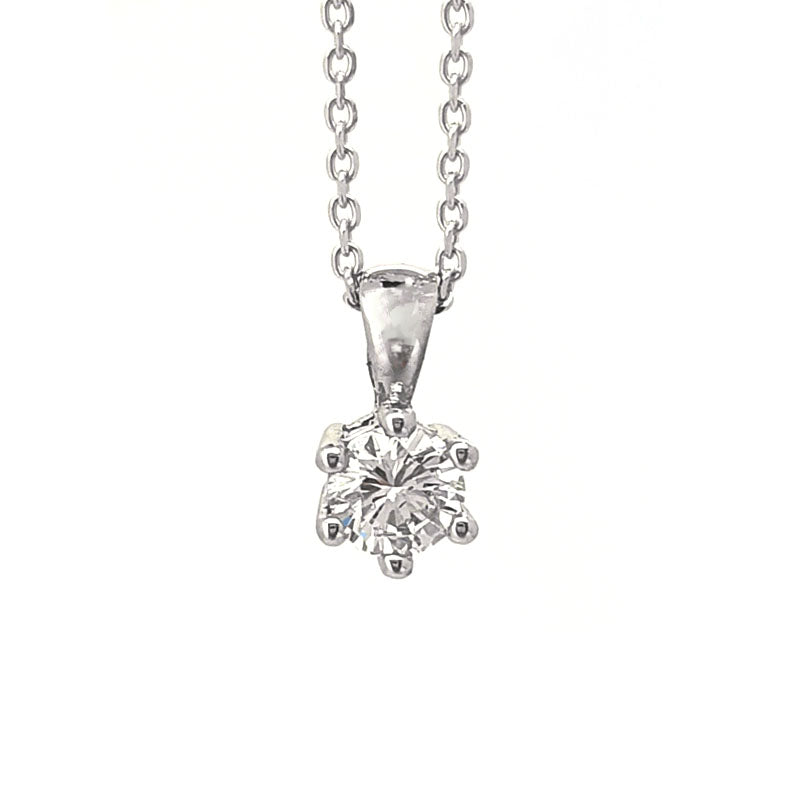 Platinum 0.20ct Diamond Pendant £715.00