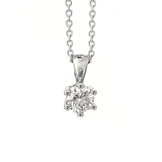 Platinum 0.20ct Diamond Pendant £715.00