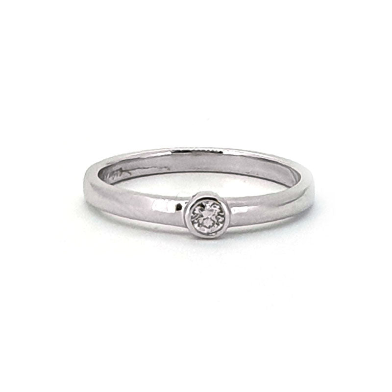 9ct White Gold 0.08ct Diamond Ring £480.00