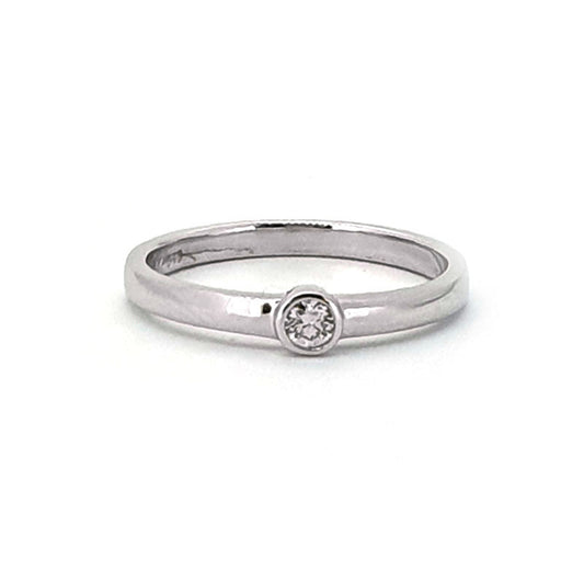 9ct White Gold 0.08ct Diamond Ring £480.00