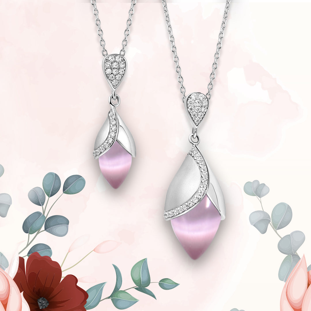 Magnolia Large Pendant Pink £150.00