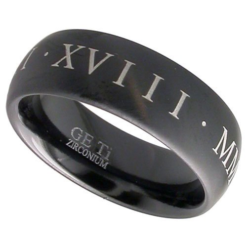Black Zirconium | Roman Numerals