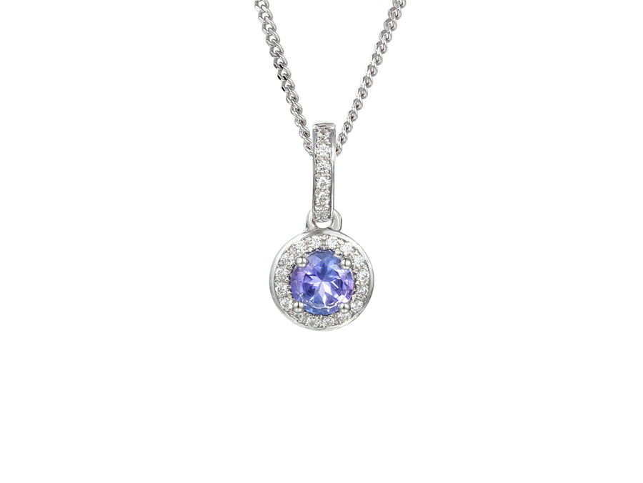 9ct White Gold SNOWDROPS Pendant £260.00