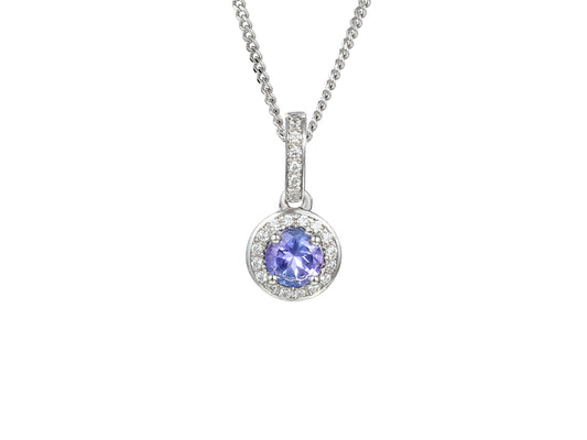 9ct White Gold SNOWDROPS Pendant £260.00
