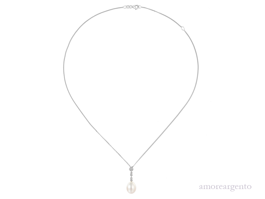 Affinity Pearl Sterling Silver Necklace £95.00
