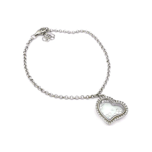 Simply Elegant Floating Heart Bracelet £55.00