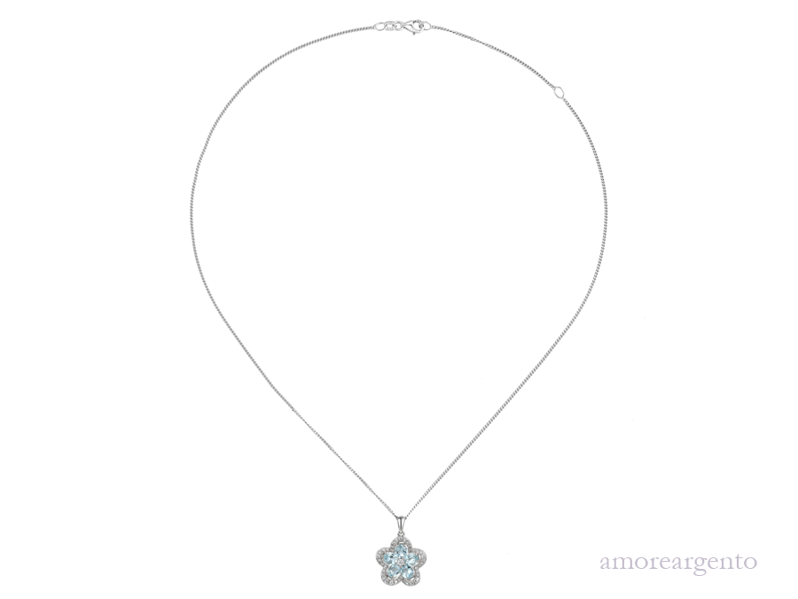 Camellia Aqua Necklace £165.00