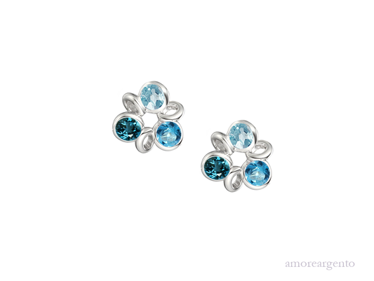 Triplicity Blue Earrings £89.50