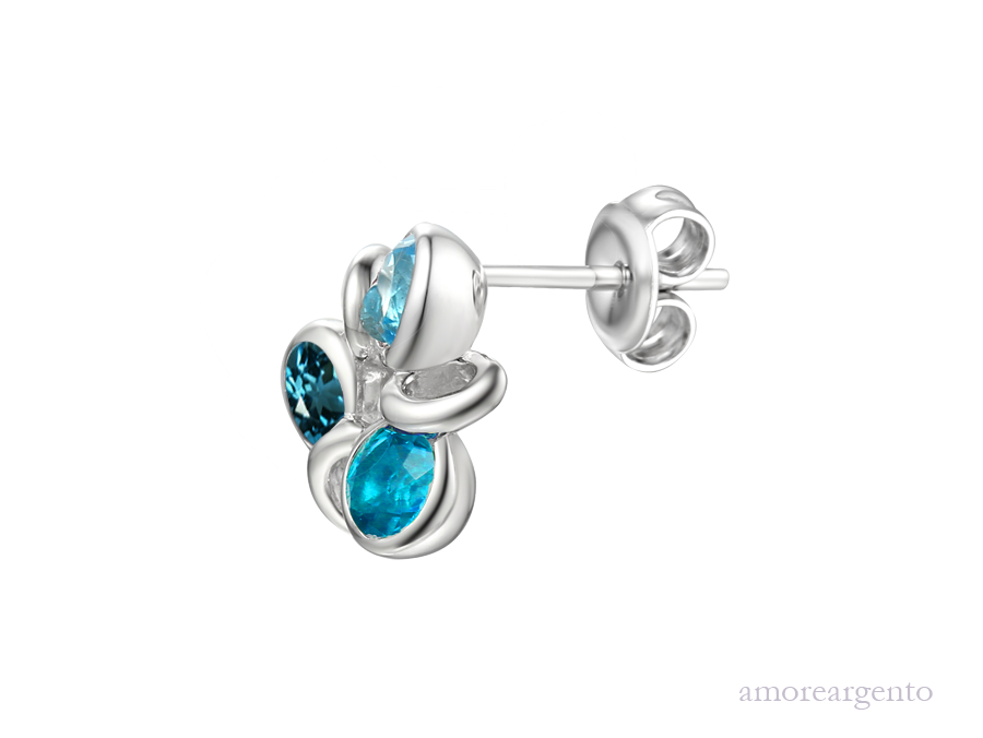 Triplicity Blue Earrings £89.50