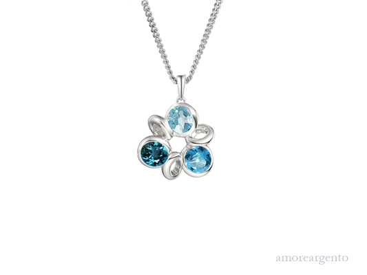 Triplicity Blue Necklace £85.00