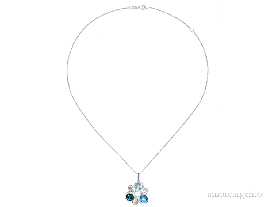 Triplicity Blue Necklace £85.00