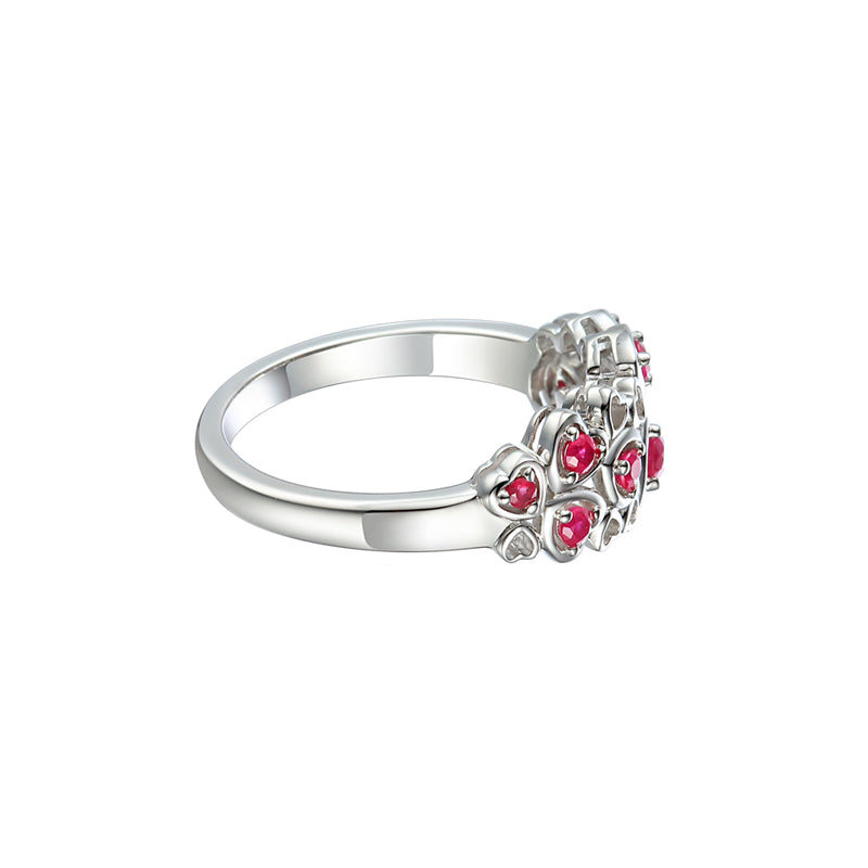 Ruby Love Hearts Ring £120.00