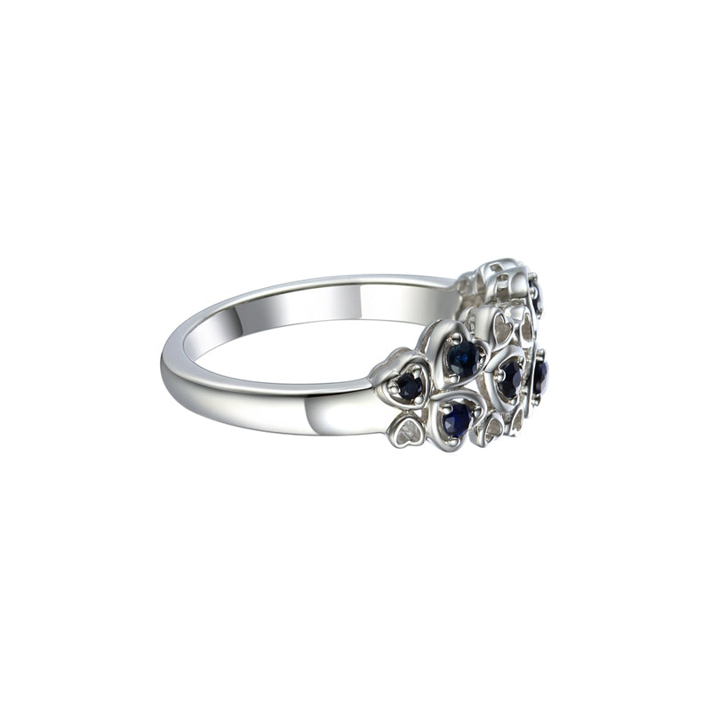 Sapphire Love Hearts Ring £120.00