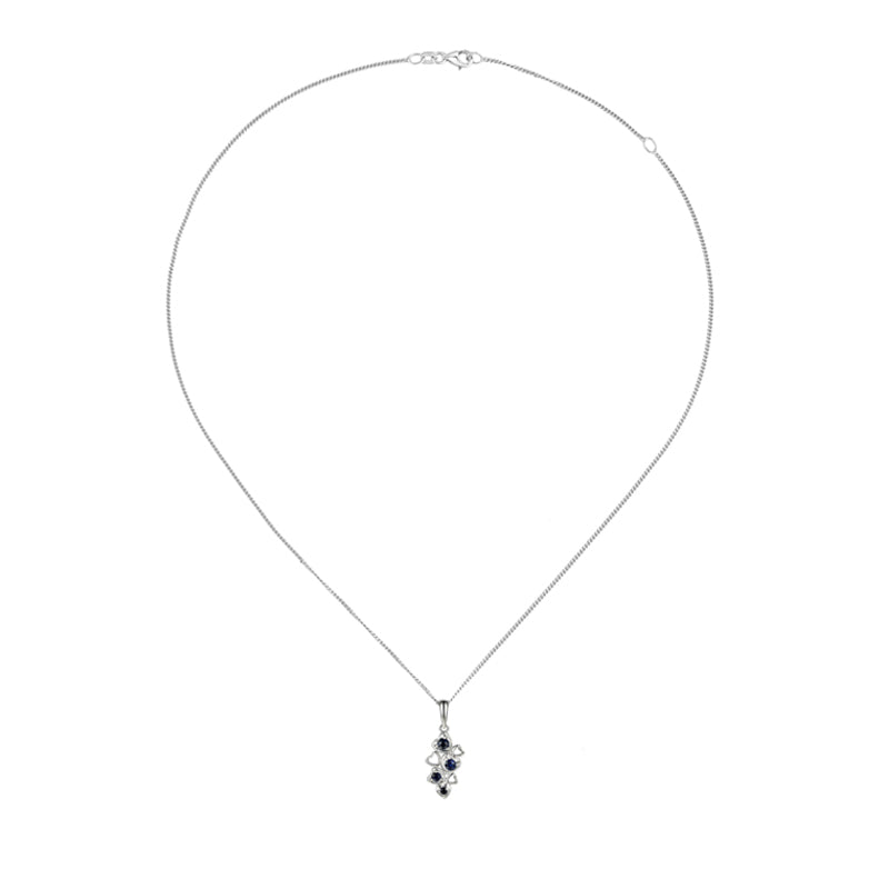 Sapphire Love Hearts Necklace £99.50