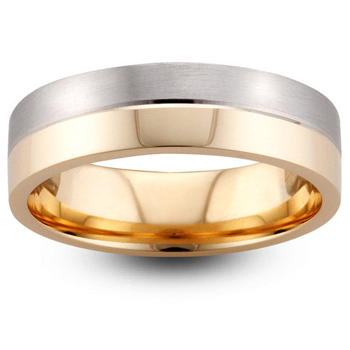 Jordon - Two Colour Gold Wedding Ring