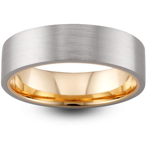 Hunter - Two Colour Gold Wedding Ring