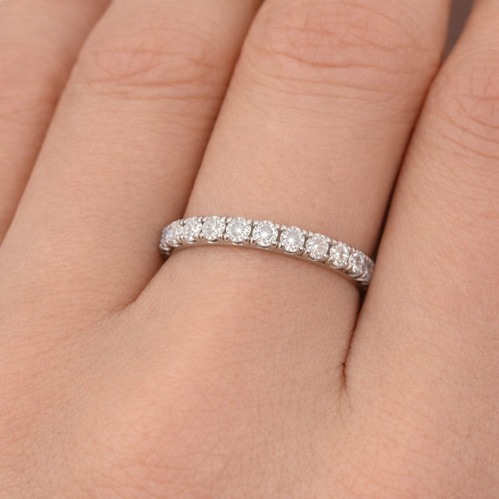 Ella - 0.33ct Diamond Wedding Ring - Micro-Claw Set Eternity