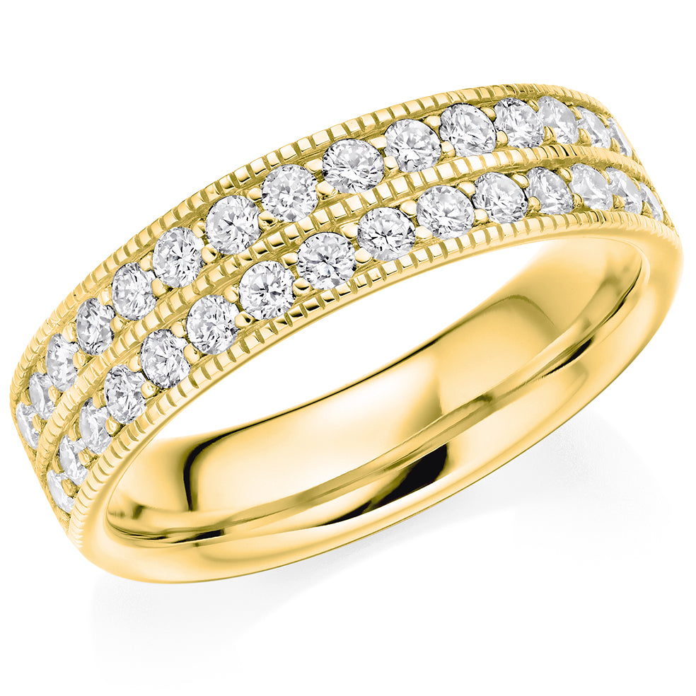 Monivea - 0.65ct Diamond Wedding Ring - Vintage Design