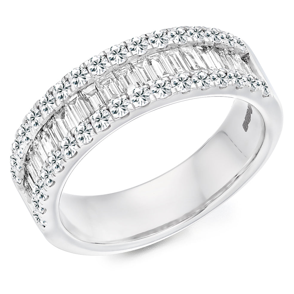 Venera - 1.40ct Diamond Wedding Ring - Vintage Design Eternity