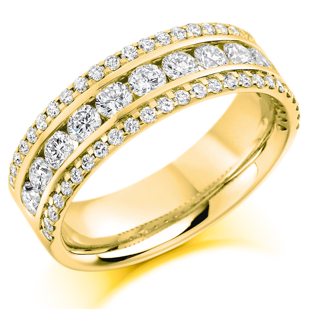 Olney - 1.35ct Diamond Wedding Ring - Vintage Design Eternity
