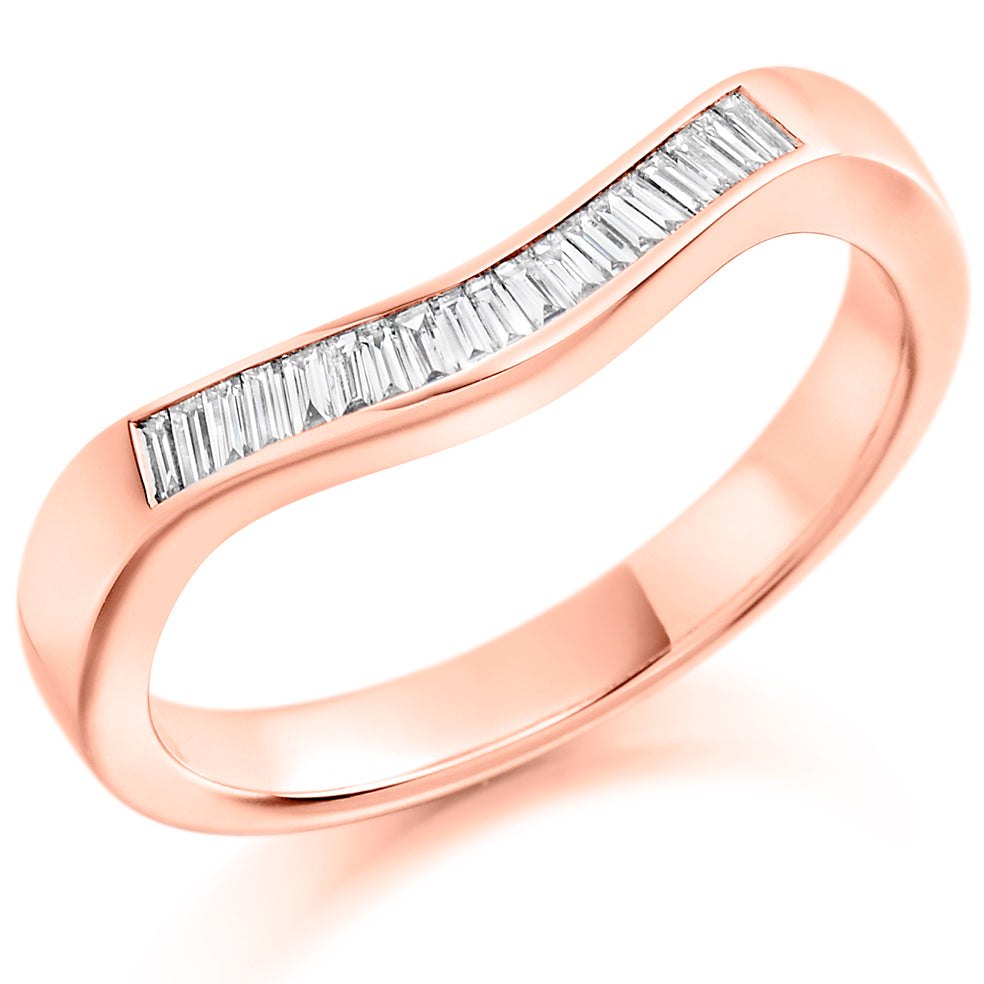 Vadelle - 0.20ct Diamond Wedding Ring - Channel Set Shaped to Fit