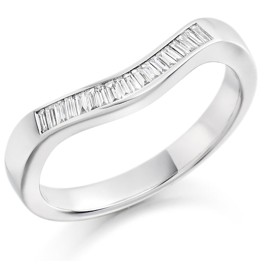 Vadelle - 0.20ct Diamond Wedding Ring - Channel Set Shaped to Fit
